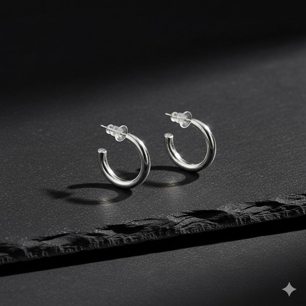 Silver-tone Hoop Earrings